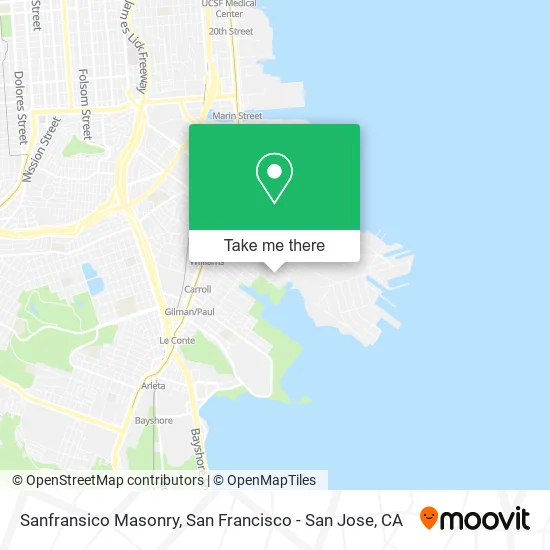 Mapa de Sanfransico Masonry