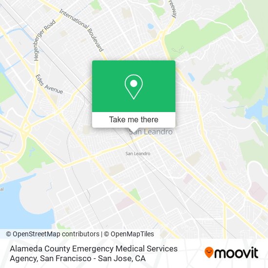 Alameda County Emergency Medical Services Agency map