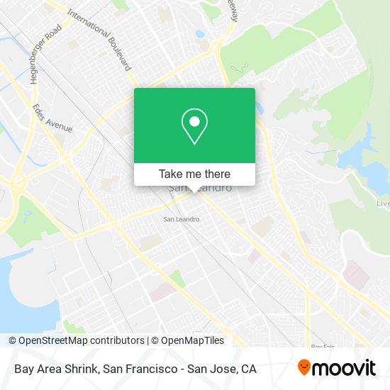 Mapa de Bay Area Shrink