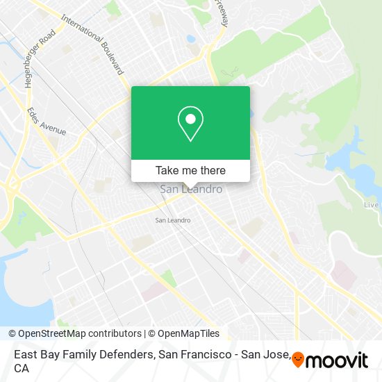 Mapa de East Bay Family Defenders