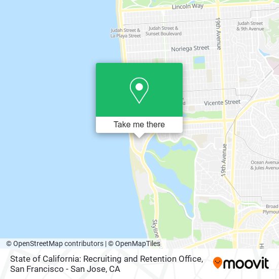 State of California: Recruiting and Retention Office map