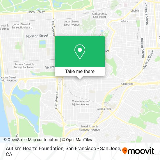 Autism Hearts Foundation map