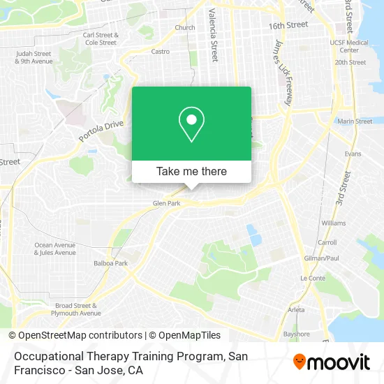 Occupational Therapy Training Program map
