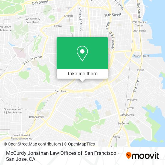 McCurdy Jonathan Law Offices of map