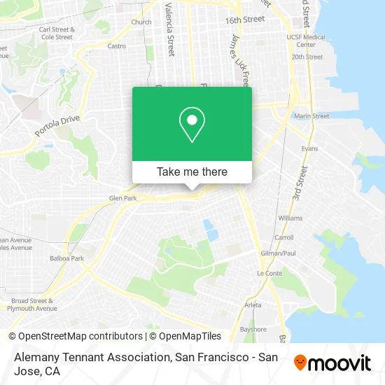 Alemany Tennant Association map