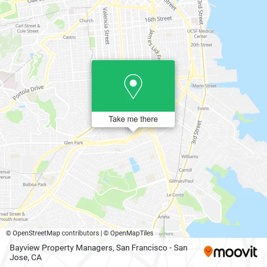 Bayview Property Managers map