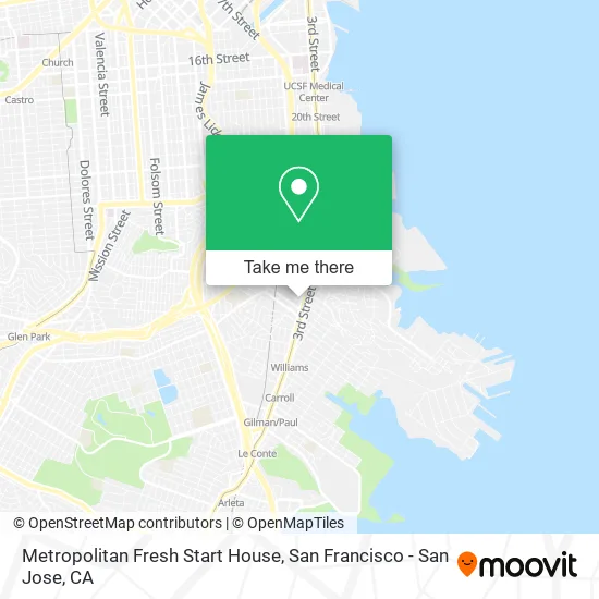 Metropolitan Fresh Start House map