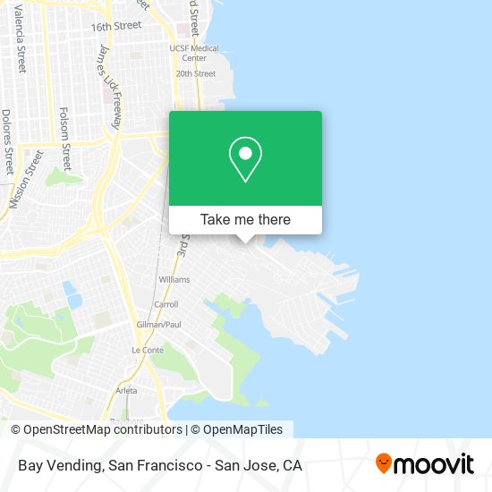 Bay Vending map