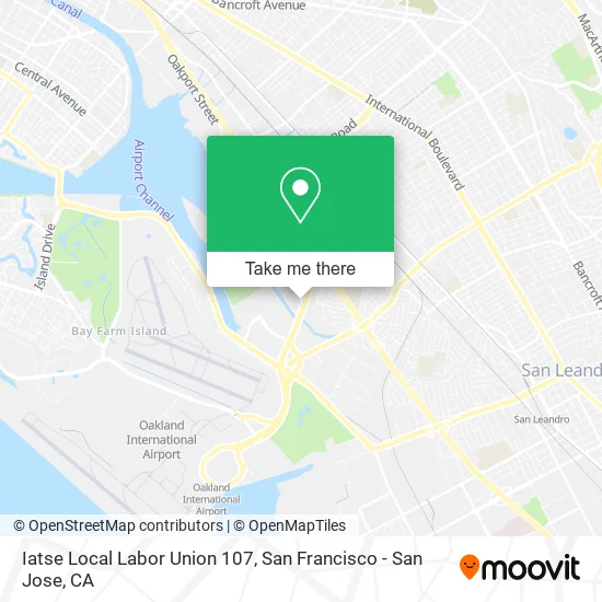 Mapa de Iatse Local Labor Union 107