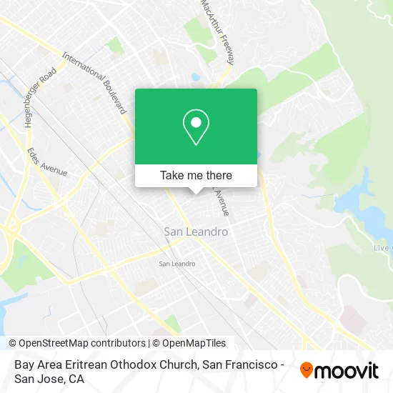 Bay Area Eritrean Othodox Church map