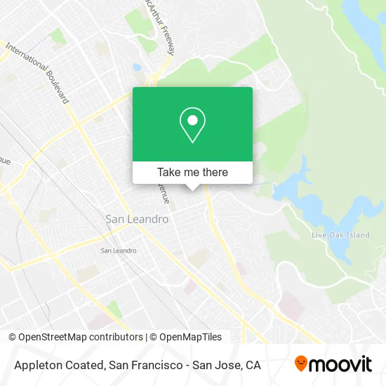 Appleton Coated map