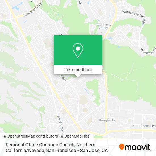 Mapa de Regional Office Christian Church, Northern California / Nevada