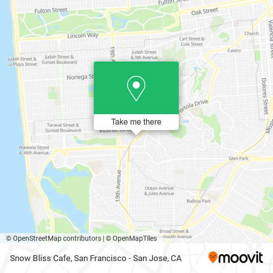 Mapa de Snow Bliss Cafe