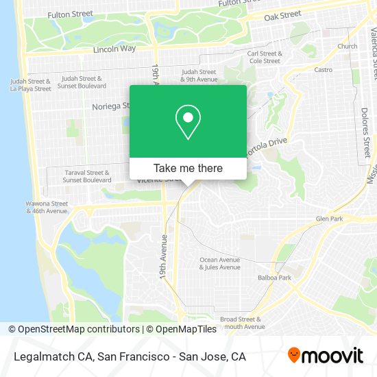 Mapa de Legalmatch CA