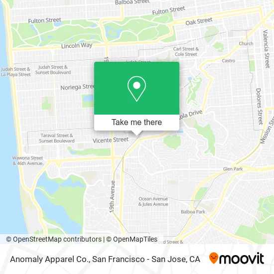 Anomaly Apparel Co. map