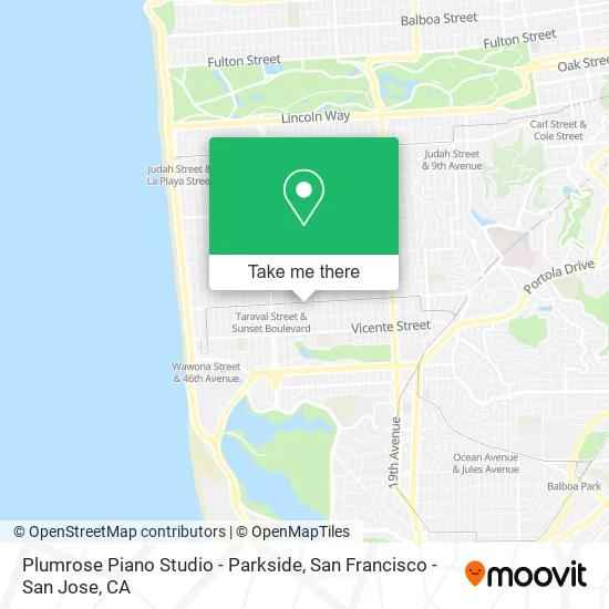 Mapa de Plumrose Piano Studio - Parkside