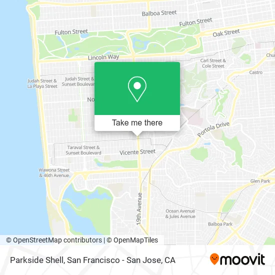 Parkside Shell map
