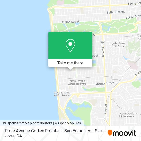 Rose Avenue Coffee Roasters map