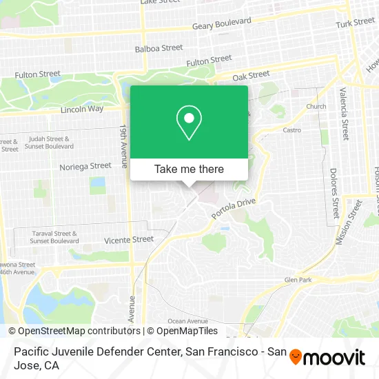 Pacific Juvenile Defender Center map