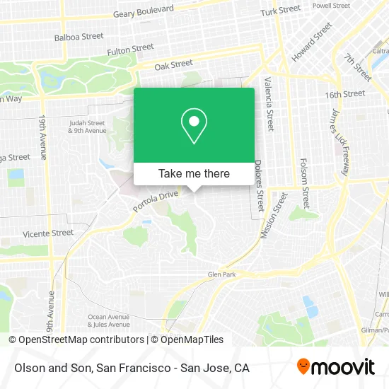 Mapa de Olson and Son