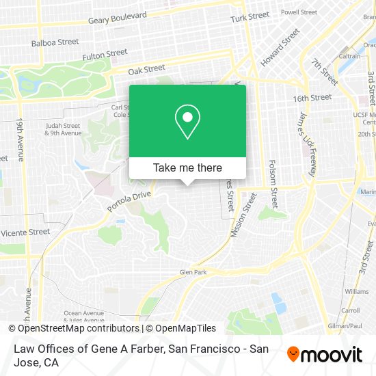 Law Offices of Gene A Farber map