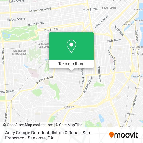 Mapa de Acey Garage Door Installation & Repair