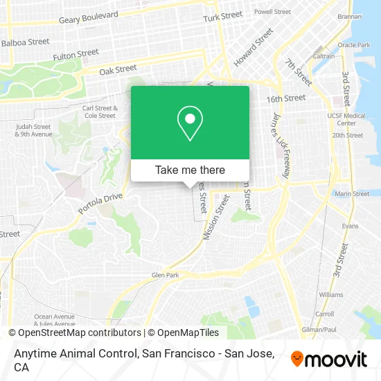 Mapa de Anytime Animal Control