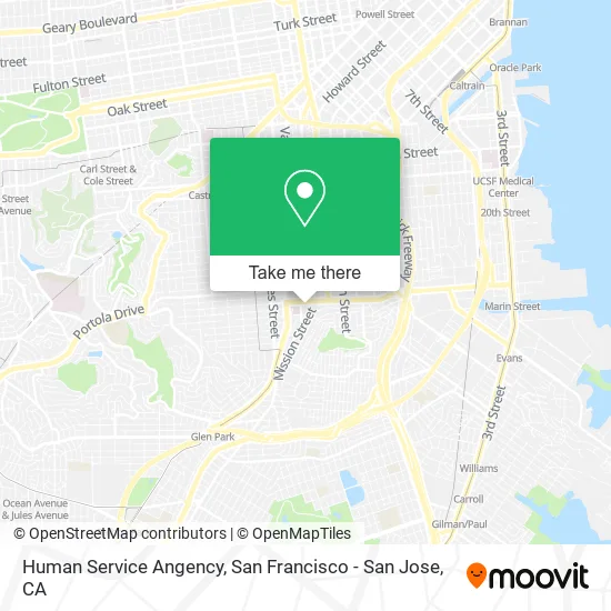 Mapa de Human Service Angency
