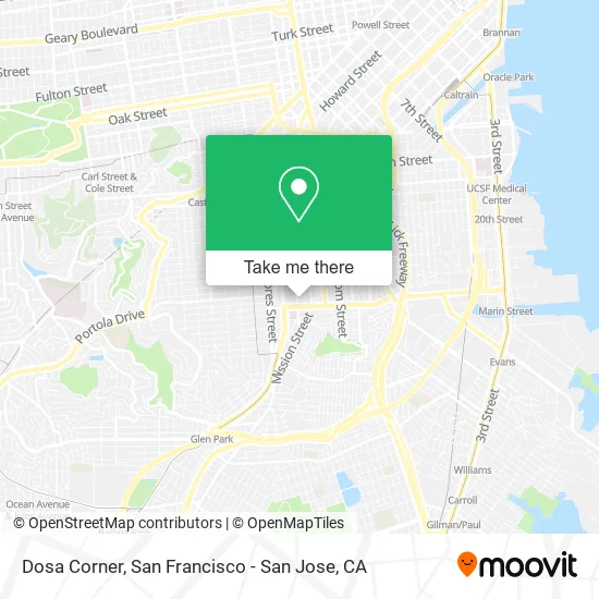 Mapa de Dosa Corner
