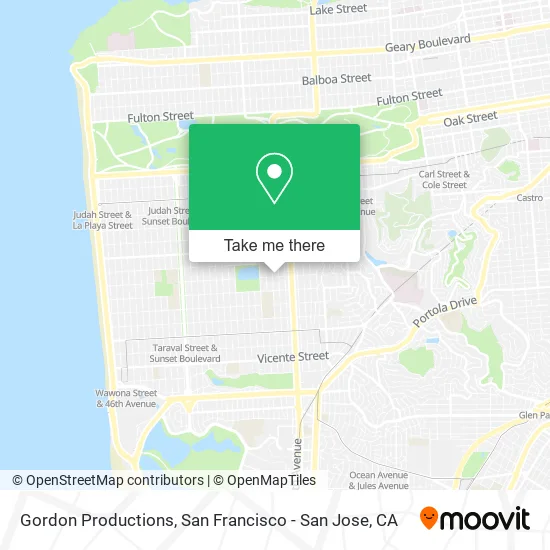 Gordon Productions map