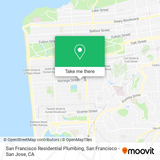 San Francisco Residential Plumbing map