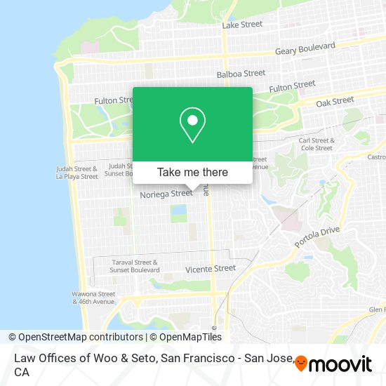 Mapa de Law Offices of Woo & Seto