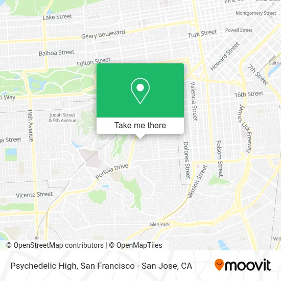 Psychedelic High map