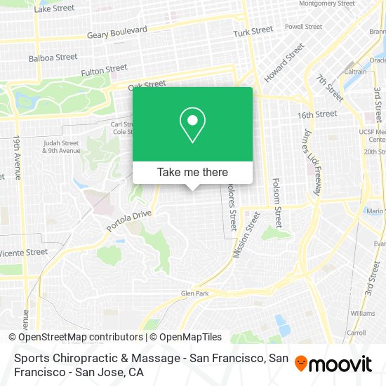 Sports Chiropractic & Massage - San Francisco map