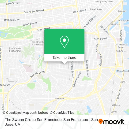 Mapa de The Swann Group San Francisco