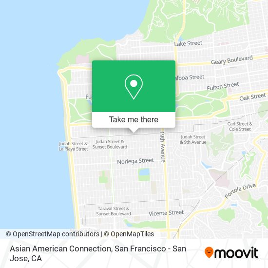 Asian American Connection map