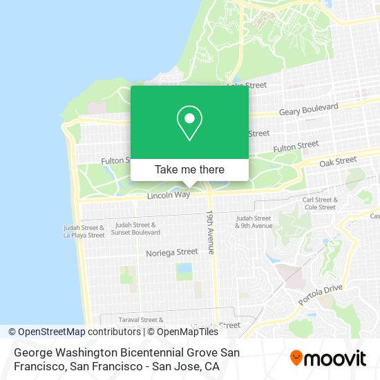 Mapa de George Washington Bicentennial Grove San Francisco