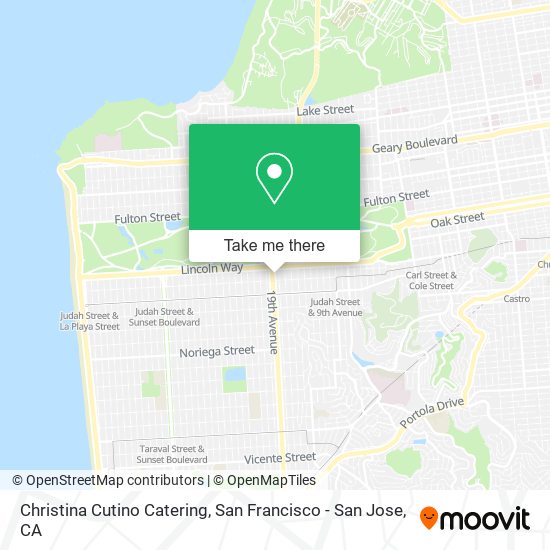 Christina Cutino Catering map