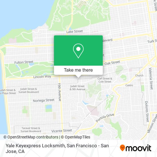 Mapa de Yale Keyexpress Locksmith