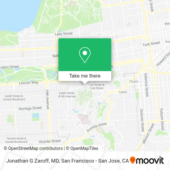 Jonathan G Zaroff, MD map