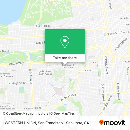 Mapa de WESTERN UNION