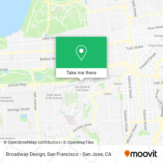 Mapa de Broadway Design