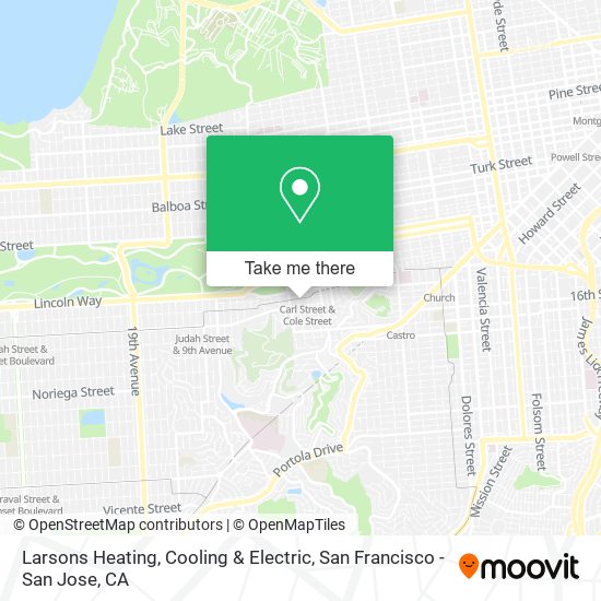 Mapa de Larsons Heating, Cooling & Electric