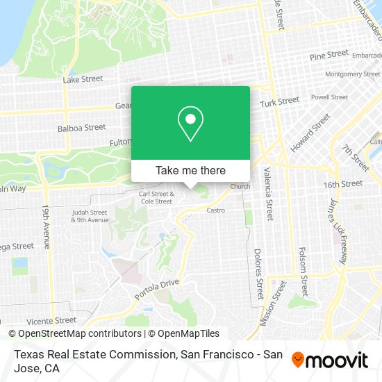 Mapa de Texas Real Estate Commission