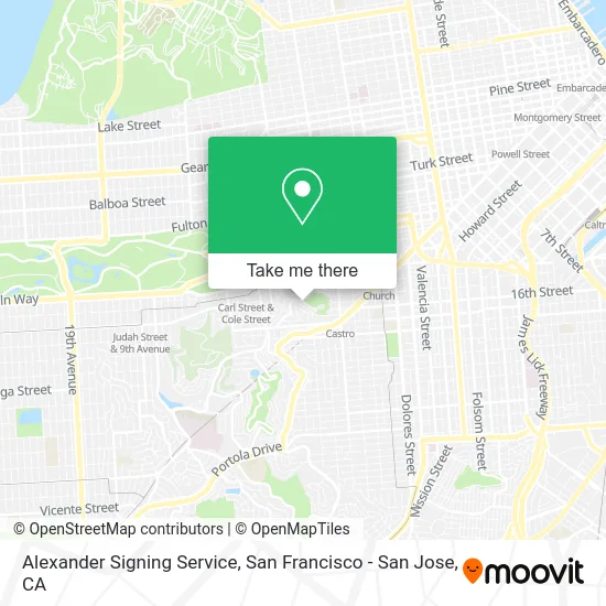 Alexander Signing Service map