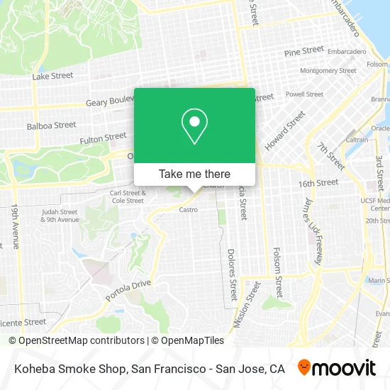 Koheba Smoke Shop map