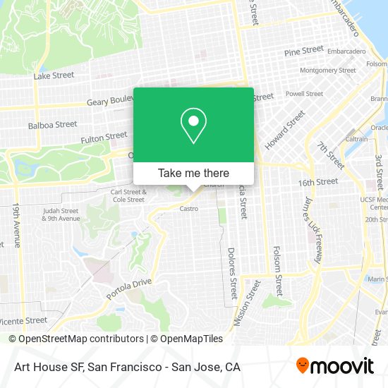 Art House SF map