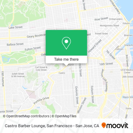 Castro Barber Lounge map