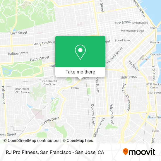 RJ Pro Fitness map
