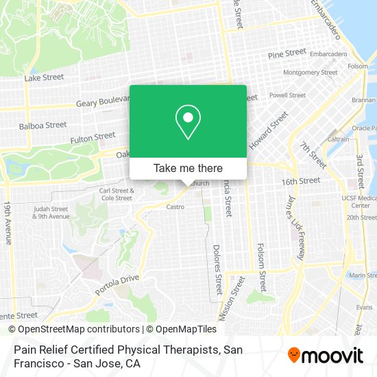 Pain Relief Certified Physical Therapists map